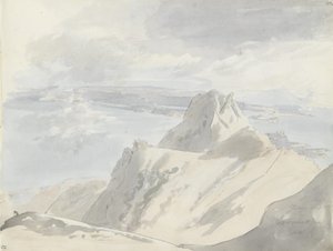 View over the Gulf of Naples from Monte Epomeo, Ischia by Johan Christian Dahl