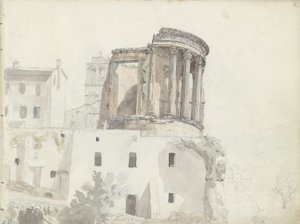 “Temple of Vesta”, Tivoli by Johan Christian Dahl