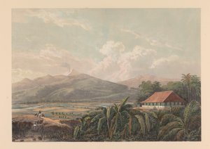 View of Tjileboet. View of the land Tjiliboet; Assistant-Residentie Buitenzorg. Java after paintings and drawings by A. Salm (series title) by Johan Conrad Greive