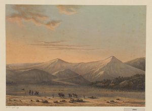 View of the Bromo Volcano by Johan Conrad Greive