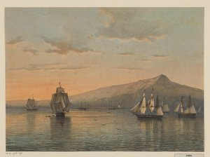 View of the Anchorage at Anjer on Java (Anjer, North Coast of Java, Bantam Residency) by Johan Conrad Greive