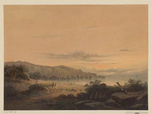 View of a Bay in Java by Johan Conrad Greive
