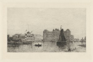 View of the Amstel Hotel by Johan Conrad Greive