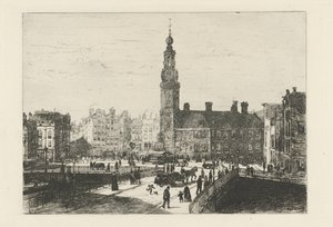 View of the Mint Square in Amsterdam