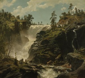 Landscape with Waterfall