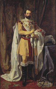 Portrait of the King Charles XV of Sweden (1826-1872)