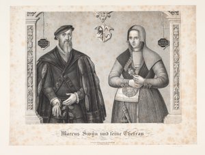 Marcus Swin and Wife by Johan Friedrich Fritz