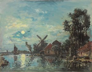 Moon Effect on the Estuary, Holland