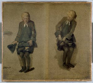 Two Sketches of David Garrick in Character by Johan Joseph Zoffany