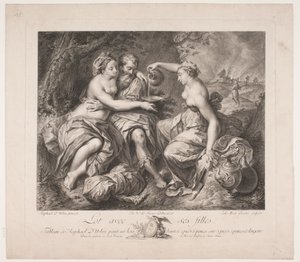 Lot and His Daughters by Johan Martin Preisler
