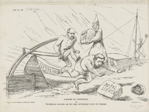 Caricature of Bismarck and the German Confederation, 1866 by Johan Michaël Schmidt Crans