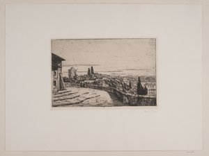 View over Rome from Janiculum Hill by Johan Rohde