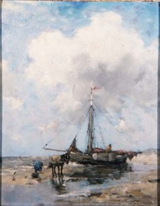 A Beached Fishing Boat