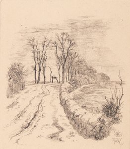 Avenue at Vallø by Johan Thomas Lundbye