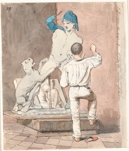 The Sculptor J.A. Jerichau in His Studio in Rome
