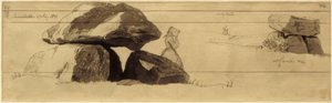 Megalithic Tomb on a Hill near Reerslev by Johan Thomas Lundbye