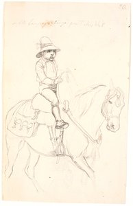 Little Boy Riding a Horse by Johan Thomas Lundbye