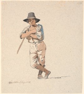 Standing Shepherd Boy by Johan Thomas Lundbye