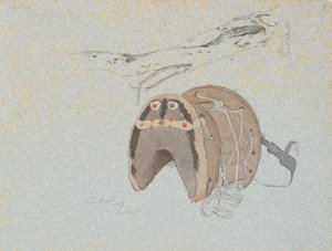 Trunk of an Olive Tree and a Pack Saddle by Johan Thomas Lundbye