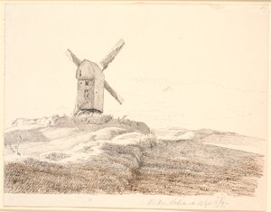 Stub Mill at Kalundborg by Johan Thomas Lundbye