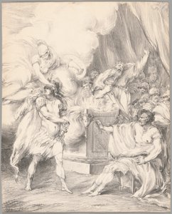 Achilles Restrained by Athena in Agamemnon