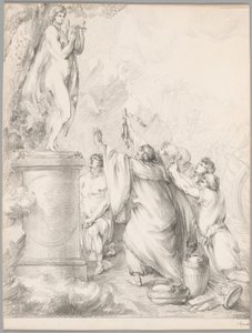 Chryses Imploring the Help of Apollo, from Iliad, Book I by Johan Tobias Sergel
