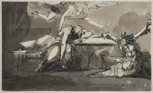 Faller in Furtive Flight. Sheet 6 in the Melancholy Suite by Johan Tobias Sergel
