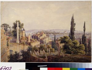 View of Constantinople and the Golden Horn by Johan Wolfensberger