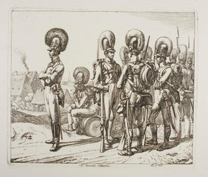 Bavarian Infantrymen by Johann Adam Klein