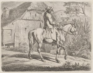 Cattle Dealer on Horseback by Johann Adam Klein