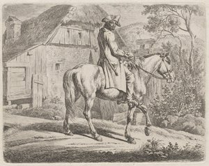 Cattle Dealer on Horseback by Johann Adam Klein