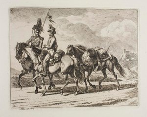 Military Riders by Johann Adam Klein
