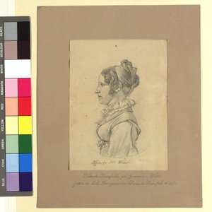 Nannete (Anna Maria) Mansfeld, née Zimmer (wife of Heinrich Josef Mansfeld, copper engraver and engraver) by Johann Adam Klein