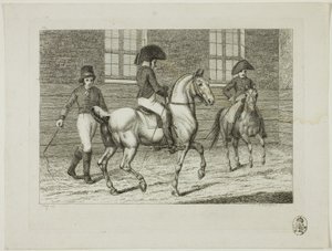 Riding School and Horses by Johann Adolph Darnstedt