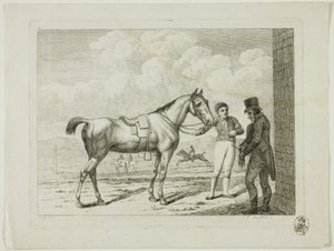 Riding School and Horses by Johann Adolph Darnstedt