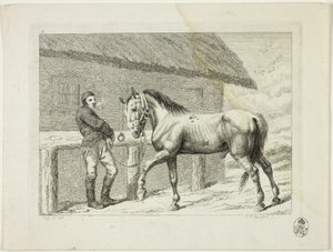 Riding School and Horses by Johann Adolph Darnstedt