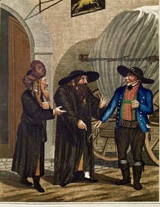 Polish Jews and Coachman, from a Series of Viennese Types