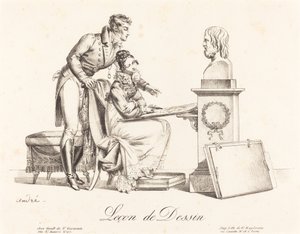 Drawing Lesson by Johann Anton André