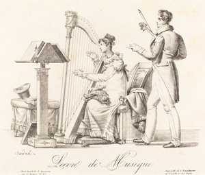 Music Lesson by Johann Anton André