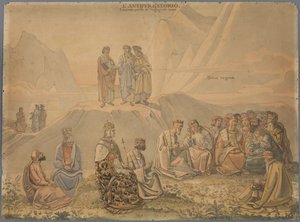 Here Dante Finds the Souls of Princes, Who, Preoccupied with Ruler