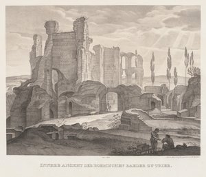 Interior View of the Roman Baths at Trier, 1826