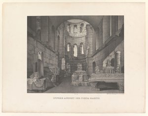 Porta Martis, Seen from Inside (detail) by Johann Anton Ramboux