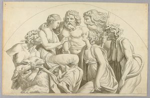 Psyche Asks Proserpine to Put a Little of Her Beauty in an Urn for Venus by Johann August Nahl the Younger
