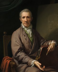 Self-Portrait at the Easel by Johann Baptist Lampi d. Ä.