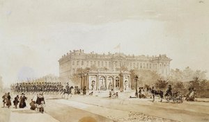 View of the Anichkov Palace in St Petersburg, 1843