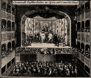 Markgrafentheater in Erlangen by Johann Baptista Homann