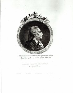 Medallion Portrait of Giacomo Casanova, age 63, 1788