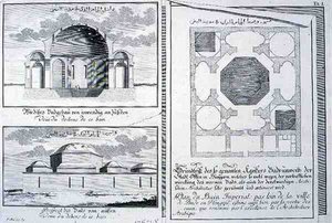 Plan, Elevation and Cross-Section of the Imperial Baths, Budapest, Hungary, from 