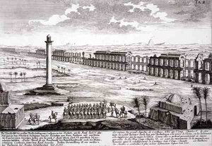 Ruins of the Great Aqueduct at Carthage, from Entwurf einer historischen Architektur