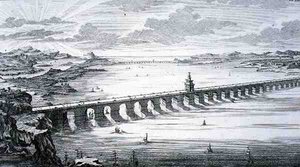 The Great Chinese Bridge, between Focheu and Nantai, China, from 